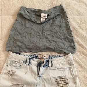 Haystacks grey skirt or crop top!